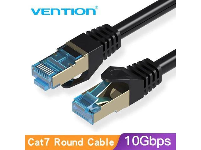  VENTION Cat 7 Ethernet Cable RJ45 Flat FTP cat7 Gold Plated  High Speed Gigabit 10Gbps Shielded, and Compatible Patch Cord LAN Cable for  Gaming, Computers, Modem and Routers : Electronics