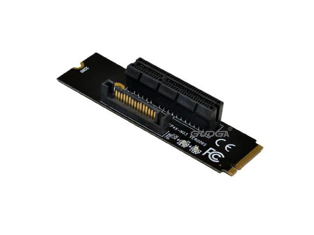 2pcs NGFF M.2 To PCI-E 4X Riser Card M2 M Key To PCIe X4 Adapter With ...