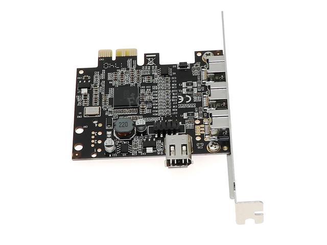 PCI Express 3 Port Firewire 1394B & 1394A PCIe 1.1 X1 Card TI XIO2213 ...