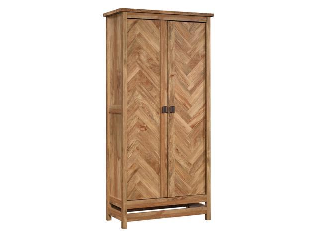 Sauder 424190 Cannery Bridge Storage Cabinet Sindoori Mango Finish Newegg Com