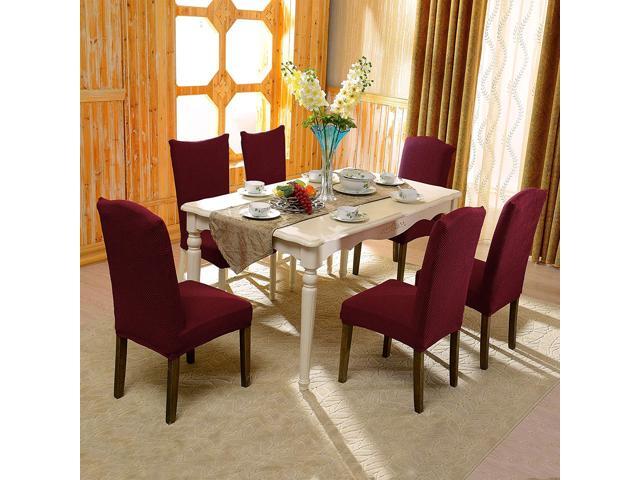 Subrtex Jacquard Dining Room Chair Slipcovers Sets Stretch Furniture Protector Covers For Armchair Removable Washable Elastic Parsons Seat Case Restaurant Hotel Ceremony 2 Wine Newegg Com - Subrtex Jacquard Stretch Dining Room Chair Slipcovers Subrtex Jacquard Dining Room Chair Slipcovers Sets Stretch Furniture Protector Covers For Armchair Removable Washable Elastic Parsons Seat Case Restaurant Hotel Ceremony 2 Wine Newegg Com - Subrtex Jacquard Stretch Dining Room Chair Slipcovers