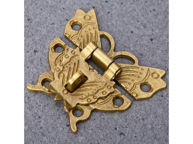 1pcs Retro Vintage Alloy Butterfly Shape Latch Catch Drawer Locks