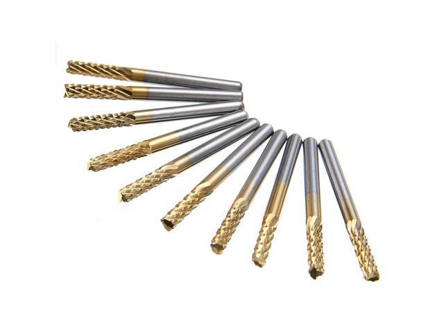 Carbide End Mill Engraving Bits Milling Cutter for Lathe CNC PCB Tools NEW 