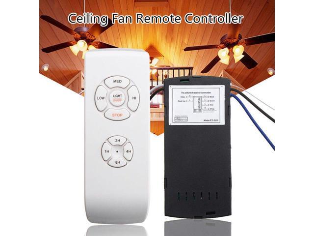 Universal Ceiling Fan Lamp Remote Control Kit 85 240v Timing