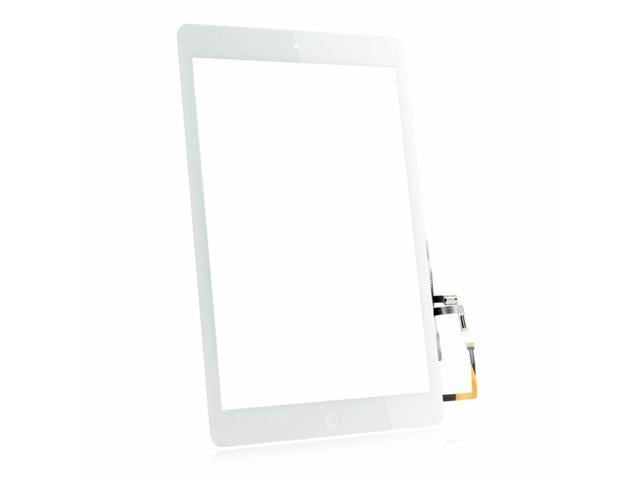A1474, A1475 Includes Home Button White Group Vertical Replacement Touch Screen Digitizer Compatible with Apple iPad Air 