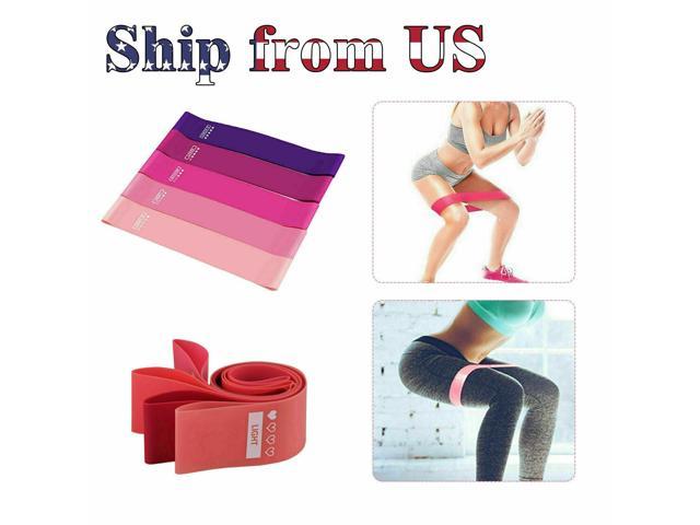 Resistance Bands Loop Set 5 Legs Exercise Workout CrossFit Fitness Yoga Booty 