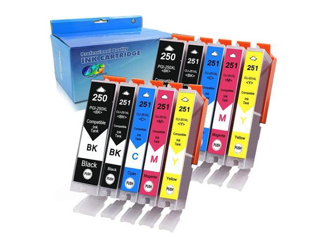 Compatible Ink Cartridges Replacement For Canon Pgi-250Xl Cli-251Xl 250 251 Xl For Pixma Mx920 Mx922 Mx722 Ip7220 Ip8720 Ix6820 Mg5420 Mg5422Printer (2Bk 2M 2Y 2C 2Pbk 10Pk) - Newegg.com Compatible Ink Cartridges Replacement For Canon Pgi-250Xl Cli-251Xl 250 251 Xl For Pixma Mx920 Mx922 Mx722 Ip7220 Ip8720 Ix6820 Mg5420 Mg5422Printer (2Bk 2M 2Y 2C 2Pbk 10Pk) - Newegg.com