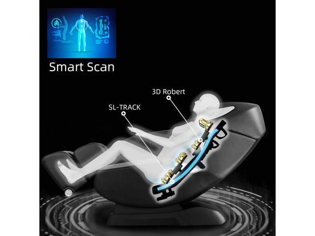 Ootori Massage Chair Recliner 3d Robert Sl Track Zero Gravity Massage Chair With Space Saving Full Body Air Massaging Chairs Yoga Stretching Bluetooth Speaker Heat Foot Roller Black Newegg Com