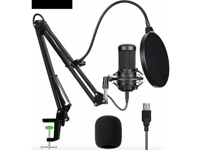 Home Studio Computer Condenser Microphone for PC and Mobile phone USB Condenser Microphone Professional Durable Microphone for Streaming Podcasting Vocal Recording Game Chatting Live Broadcast 