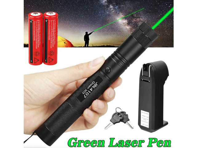 NEW 10 Mile Military 1mW Green Laser Pointer Pen Lamp 532nm Lazer Visible Beam 