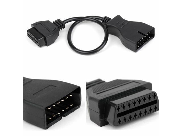 GM 12 Pin OBD1 to 16 Pin OBD2 Convertor Adapter Cable For Diagnostic Scanner New