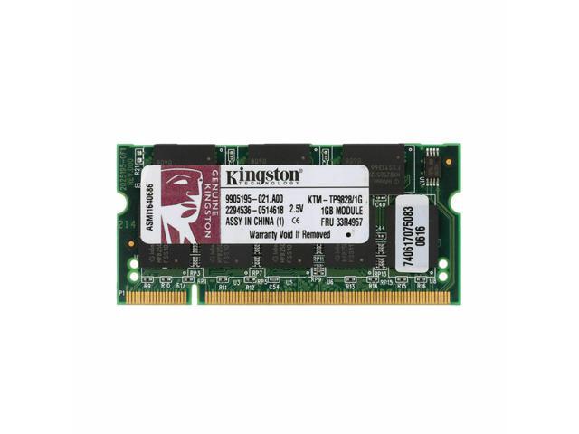 Kingston memory 1gb so dimm 200pin ddr 333mhz / pc2700 - niet-gebufferd (740617075083)