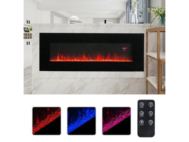 50 Wall Mounted Electric Fireplace Heater Multicoloured Flame W