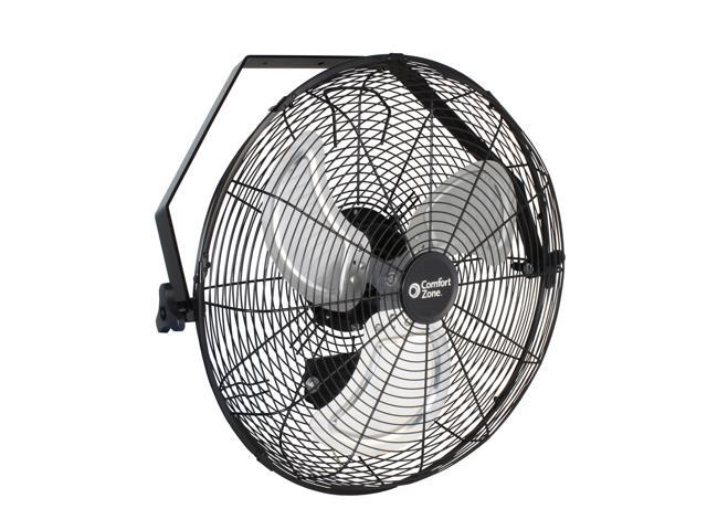 Comfort Zone Czhvw18 High Velocity Industrial 3 Speed 18 Inch Wall Mount Fan With Aluminum Blades And Adjustable Tilt Newegg Com Comfort Zone Czhvw18 High Velocity Industrial 3 Speed 18 Inch Wall Mount Fan With Aluminum Blades And Adjustable Tilt Newegg Com