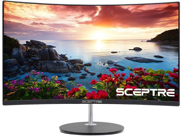 C275W-1920RN Sceptre 27 Curved 75Hz LED Monitor HDMI VGA Build-in Speakers Edge-Less Metal Black 2019 
