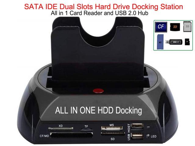 IDE e-SATA 2.5 3.5 Cardreader USB-Ports HDD SSD All in One HDD Docking Station