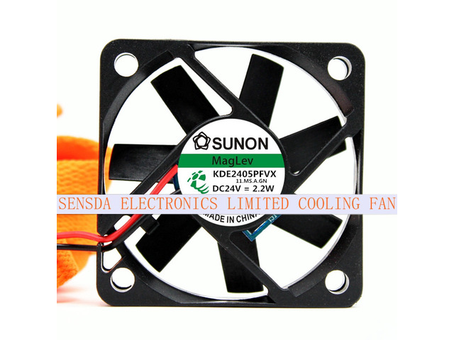 Ventilateur PC 50x50x10mm 24V - Modèle KDE2405PFVX - Double Roulement à Billes - Pour Refroidissement Inverter, Alimentation, CPU - 2