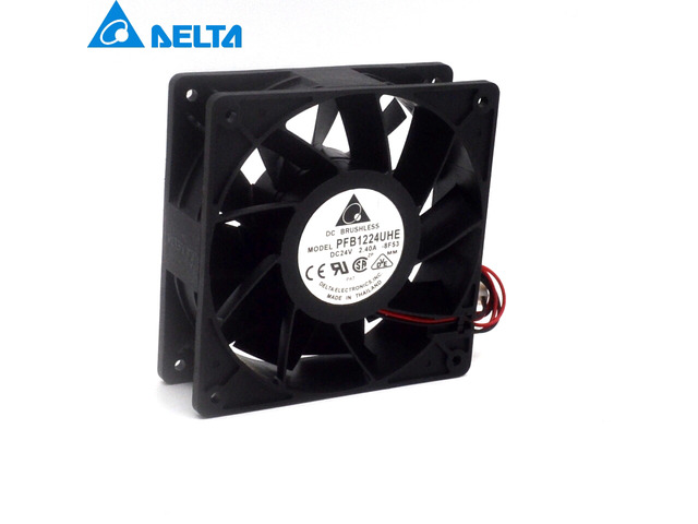 2pcs and PFB1224UHE 12CM 24V 2.40A inverter cooling fan violence Delta ...