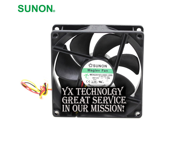 SUNON ME92251V3-000U-G99 Cooling Fan – 12V 1.3W, ME92251V1-000C-F99 Compatible – New