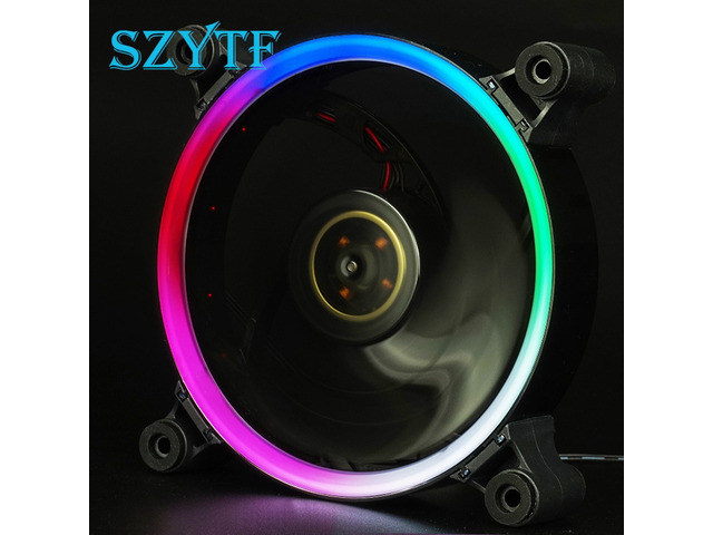 12V Chassis fan LED ultra-quiet air volume YTF-00 PC cooling fan 120 * ...