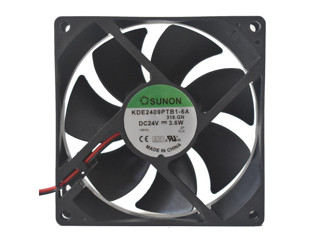 SUNON KDE2409PTB1 24V 3.6W 90mm Axial Fan for Industrial Equipment