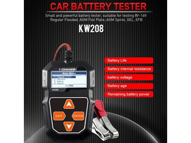 KONNWEI KW600 12V Car Motorcycle Battery Loading Tester Digital Analyzer New 