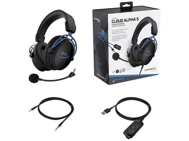 HyperX Cloud S - PC Gaming Headset, 7.1 Surround Sound, Adjustable Bass, Dual Chamber Drivers, Breathable Leatherette, Memory Foam, & Noise Cancelling Mic - Newegg.com