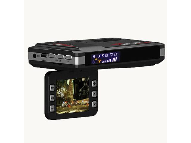 720P Loop Recording Car DVR 2 in 1 Radar Laser Speed Track Detector Night Vision 