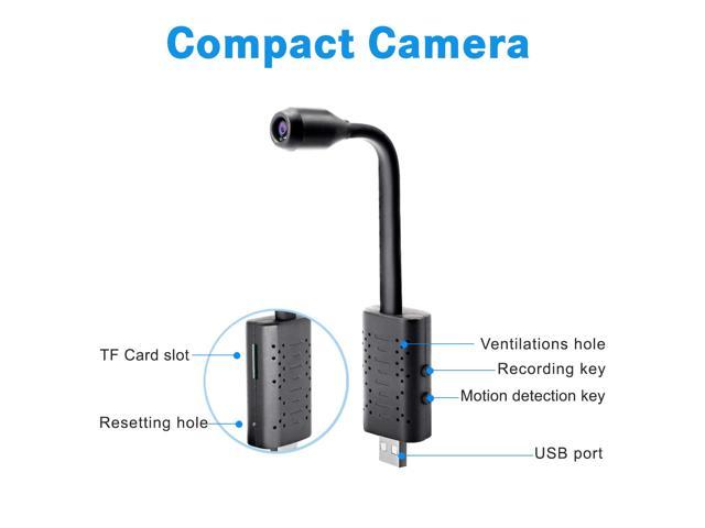 Live Remote Monitoring for Mobile Phone Window Pc Cloud Storage Spy WiFi Security Camera HD Wireless Body Cam with USB Universal Interface Mini USB Hidden Camera 
