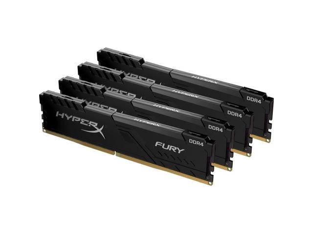 Kit 4 x 16 GB HyperX Fury HX432C16FB3K4/64 DIMM DDR4 64 GB 3200 MHz DDR4 CL16 Negro 