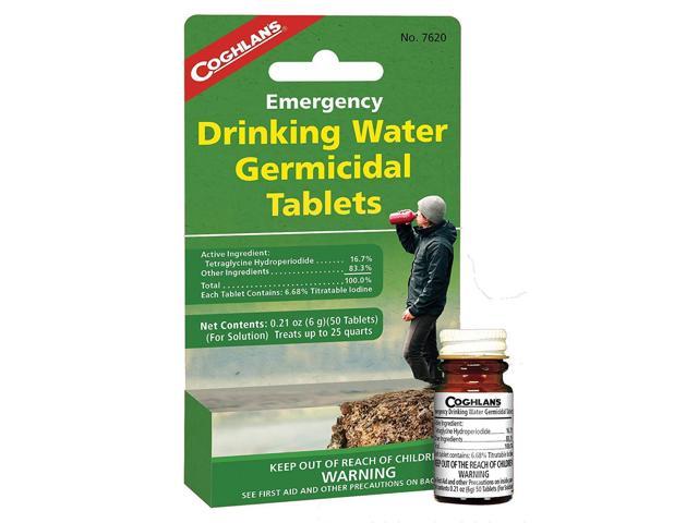 Coghlans 7620 Emergency Germicidal Drinking Water Tablets 