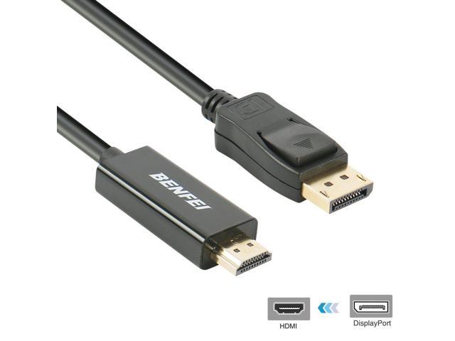 Photo 1 of (4 PACK) DisplayPort to HDMI 6 Feet Cable, Benfei DisplayPort to HDMI Male to Male Adapter Gold-Plated Cord for Lenovo, HP, ASUS, Dell and other brand