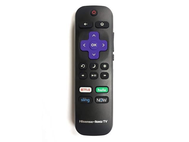 original hisense roku tv remote w/volume control & tv power button for ...