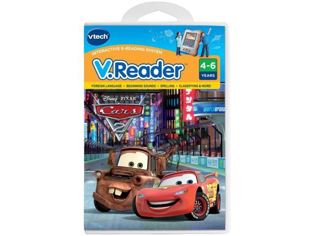 VTECH V.READER DISNEY PIXAR CARS 2 READING SYSTEM SPELLING FOREIGN LANGUAGE NEW 
