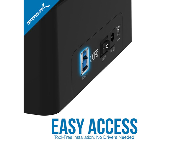 thumbnail image 2 of SABRENT USB 3.0 To SATA External Hard Drive Lay Flat... 2 of 9