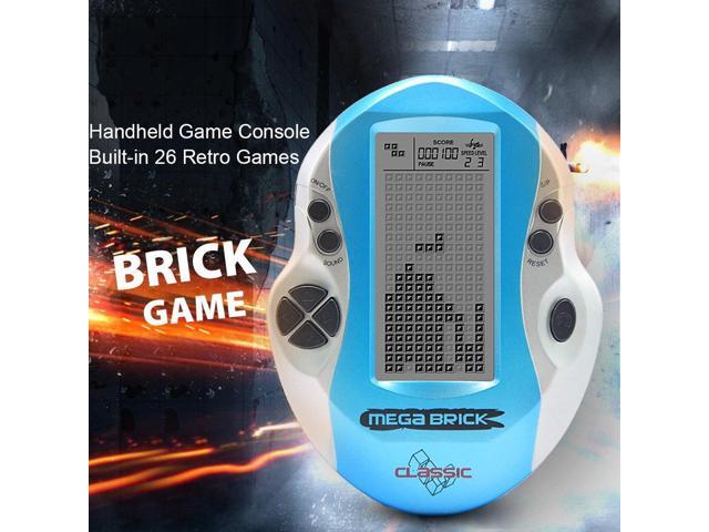 Black Goolsky Pocket Handheld Video Game Console 3in LCD Mini Portable Brick Game Player w/ Built-in 26 Games 