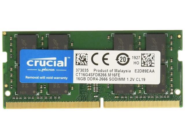 Crucial 16GB DDR4-2666 SODIMM | CT16G4SFRA266 
