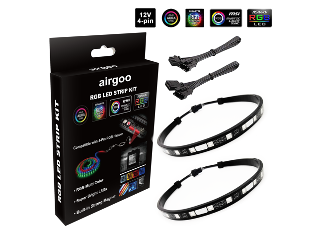 RGB Gaming Led Strips for Asus Aura Sync PC Case Lighting Gamer  30cm Pack of 2 