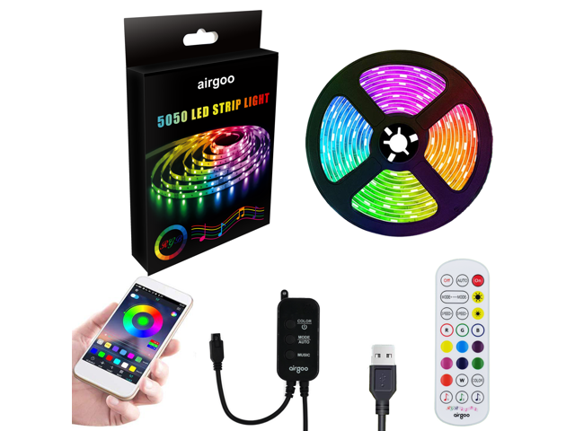 USB Powered Computer TV Backlight Kit RGB Colour Change 5050 LED Light Strip 