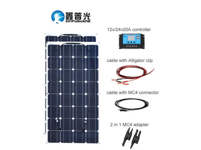 600w//300w Solar Panel Kit 100A 18V Battery Charger with Controller Caravan Boat