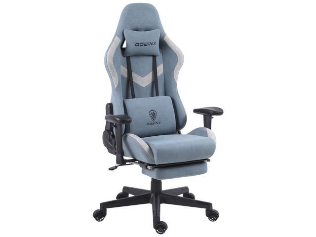 Massage Gaming Chair With Footrest-blue for sale online 