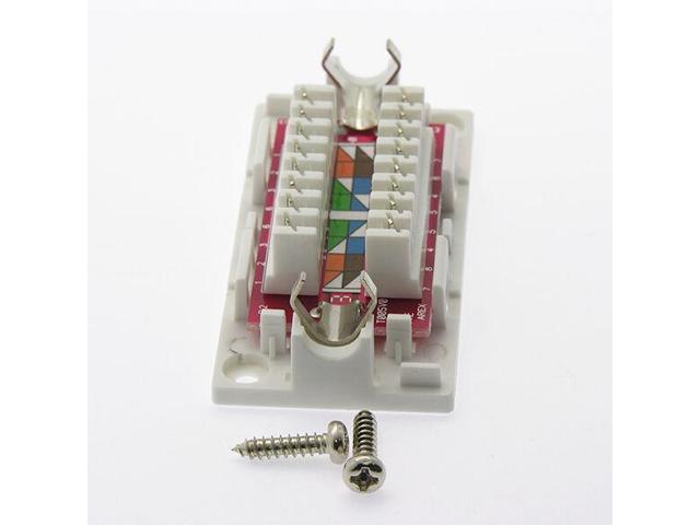 110 Punch Down Type Inline Network Ethernet Extender Lan 10x Cat6 Junction Box