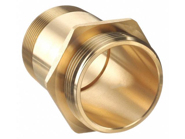 Parker 68TF-2-2-pk10 Slotted Sleeve Transmission Fitting Tube to Pipe 1/8 Male Pipe Connector Pack of 10 Brass