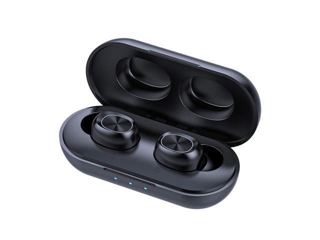 Wireless Earbuds Tws Stereo Bluetooth 5 0 Headphones With Dynamic Vocalism Cvc8 0 Noise Cancelling In Ear Earphone Ipx5 Waterproof 40h Playtime Sports Earpiece With Charging Case Black Newegg Com