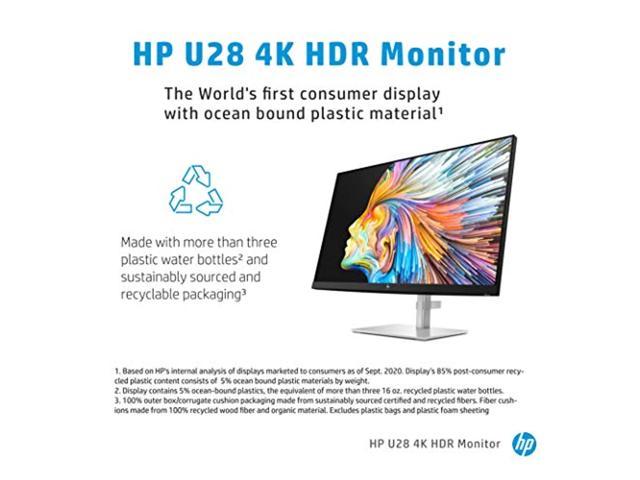 HP U28 4K HDR Monitor - Computer Monitor for Content Creators with