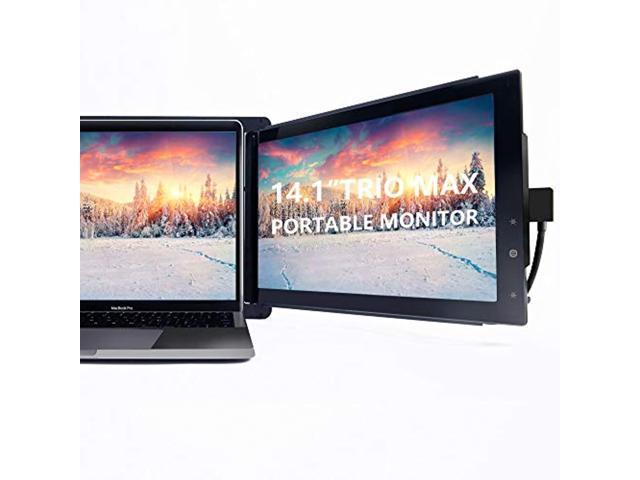 pindas Schrijfmachine Het beste Trio Max Portable Monitor for Laptop, 14.1" Full HD IPS Display, Dual or  Triple Laptop Monitor Screen, Dual-Side Sliding, USB A/Type-C Plug and Play  Monitor for 13?-17? Laptops(One Tr (hbuic-sua-p673) - Newegg.com