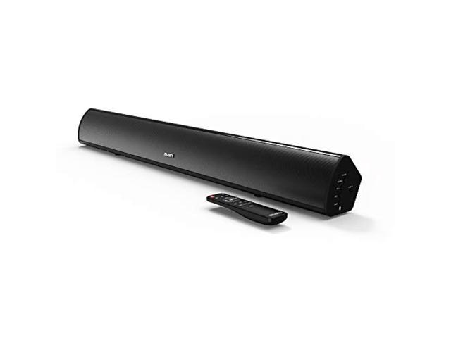 Majority Teton 32 Inch 2.1 Channel Bluetooth Sound Bar/TV Soundbar Speaker with Built-in Subwoofer and HDMI ARC, USB, RCA + Optical Input (RCA, HDMI and Optical Cables Included) Ideal for TVs/Gaming