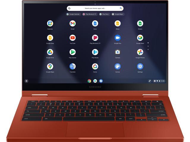 Samsung - Galaxy Chromebook 2 - 13.3" QLED Touch-Screen - Intel Celeron - 4GB Memory - 64GB eMMC - Fiesta Red (XE530QDA-KA2US)