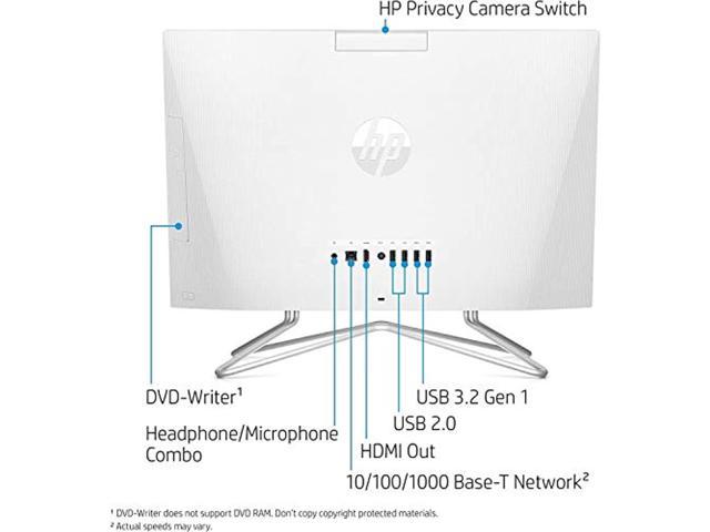 2022 Newest HP 24-inch FHD Touchscreen All-in-One Desktop PC Dual