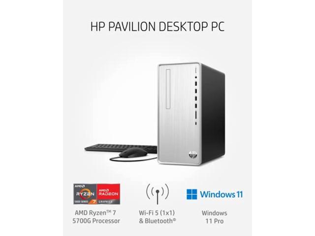 HP Pavilion Desktop PC, AMD Ryzen 7 5700G, 16 GB RAM, 512 GB 